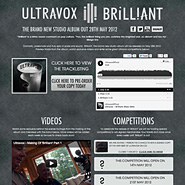 Ultravox album microsite launch